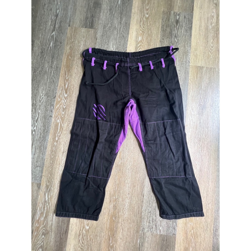 Hyperfly BJJ Gi Pants Mens W2 Black Purple Martial Arts Grappling Training